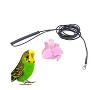 FIXOSHEE 1Pc Parrot Flying Rope with Angel Wings Elastic Traction Leash for Outdoor Bird Training and Freedom Pink Suitable for Pet Birds