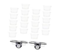 FIXOSHEE 1Set Reptile Feeding Ledge with Suction Cup Gecko Feeder and Water Dispenser for Reptile Tanks Durable Space Saving Design for Feeding and Hydration