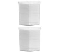 FIXOSHEE 2 Boxes Eyelash Glue Wiping Pads 400pcs Nail Art Cleaning Cotton Sheets Manicure Remover Tool for Salon and Personal Use