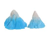 FIXOSHEE 2 Pcs Arctic Iceberg Resin Model Realistic Miniature Decorations for DIY Sand Table Landscape Craft Unique Home and Office Ornament Creative Gift for Collectors and Enthusiasts