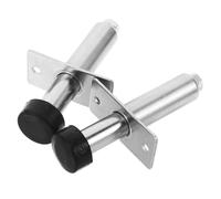 FIXOSHEE 2 Pcs Car Door and Trunk Lock Popper Kit Stainless Steel Spring Loaded Auto Modification Accessories Chrome Finish Enhanced Security for Multiple Vehicle Doors and Trunks