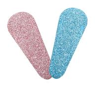 FIXOSHEE 2 pcs Glitter PU Leather Nail Scissor Covers Protective Sheaths for Manicure Tools Stylish Scissor Protectors in Pink and Blue Safe Storage for Nail and Toenail Scissors