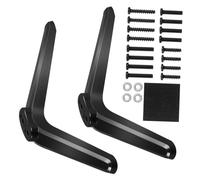 FIXOSHEE 2 Pcs Tv Mount Stand Plastic Tabletop Bracket with Non-slip Base and Screws Stable Support for LED LCD Television Replacement Legs