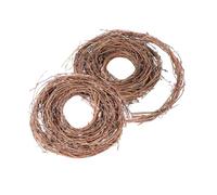 FIXOSHEE 2 Rolls Natural Twig Garland Rustic Rattan Vine for DIY Crafts Christmas Door Wall Hanging Decor Seasonal Handmade Wreaths for Weddings Parties and Home