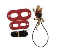 FIXOSHEE 2 Set Lizard Harness Reptile Traction Rope Lightweight Nylon Chest Leash with Models for Pets Portable for Lizards Iguanas and Reptiles