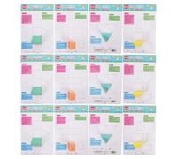 FIXOSHEE 2 Sets 3D Geometric Solids for Classroom Teaching, 16 Folding Geometry Shapes Educational Model Kit, Math Geometry Tools for STEM Learning