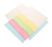FIXOSHEE 2 Sets A5 6-Hole Lined Loose Leaf Paper Refills, Colorful Binder Planner Inserts with 100 Sheets Per Set, Refillable Notebook Refill Paper for Journals and Organizers