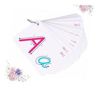 FIXOSHEE 2 Sets Colorful Double Sided Letter English Spelling Cards for Smooth Texture Literacy Flashcards for Early Vocabulary Learning and Portable Educational