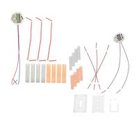 FIXOSHEE 2 Sets DIY Fruit Battery Science Experiment Kit for Educational Potato Clock Physics Project Supplies for Students Zinc Copper Sheet Fruit Electricity Teaching Tool for Creative