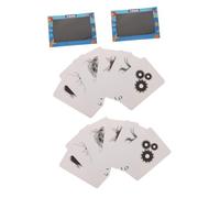 FIXOSHEE 2 Sets Early Education Cards Lenticular Animation Early Education Kit Illusion Science Science Experiment White