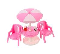 FIXOSHEE 2 Sets Miniature Beach Chair Models for Dollhouse Decoration Realistic Small Scale Beach Facility Props Creative Mini Furniture for Micro Landscape and Playhouse Random Color