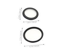 FIXOSHEE 2 Sets Stethoscope Diaphragm Replacement Parts for Adults PVC Medical Accessories Versatile Bell Covers for Classic Chestpiece Maintenance