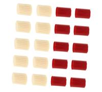 FIXOSHEE 20 Rolls Latch Hook Wool Yarn for DIY Crochet Rugs Embroidery Carpet Yarns in Beige Red Soft Acrylic Knitting Wool for Rug Making Home Textile Crafts