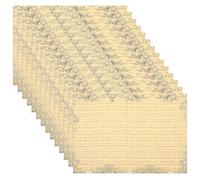 FIXOSHEE 20 Sheets Vintage Musical Note Flower Wrap Paper Retro Kraft Floral Bouquet Wrapping Paper with Black Notes Flower Packaging and Wrapping