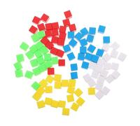 FIXOSHEE 200 Pcs Colorful Small Plastic Cubes for Math Teaching Geometric Building Blocks Sensory for Sequencing Sorting Patterns and Algebra Practice Educational Manipulatives for