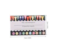 FIXOSHEE 200PCS Classroom Punch Cards for Student Awards and Behavior Incentives Thick Coated Paper with Writable Back Loyalty Cards for Teachers and Bulk Pack for School and Business Use
