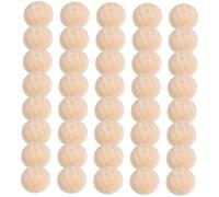 FIXOSHEE 200Pcs Natural Half Wooden Balls Unfinished Hemisphere Beads for DIY Jewelry Craft Making Loose Wood Beads for Bracelets Pendants Home Decor and Art Projects