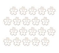 FIXOSHEE 20Pcs 20Pcs Rose Gold Cherry Blossom-Shaped Paper Clips Stainless Steel Bookmark Clips Photo Holder Office Supplies for Wedding Anniversary Christmas Organizing Documents and