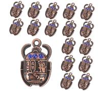 FIXOSHEE 20Pcs Beetle Charms Scarab Jewelry Making Pendants for DIY Necklaces Bracelets Keychains and Crafts for and Handmade Accessories