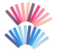 FIXOSHEE 20Pcs Colorful Elastic Chair Bands for with, Leg Relaxing Stretchy Bands for Classroom and Office Desk, Sea Blossom Pink Gradient