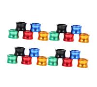 FIXOSHEE 20Pcs Colorful Pigeon Leg Rings Aluminum Bird Bands for Private Pigeons Poultry Distinguish Markers Easy to Use Chicken Foot Bands for Identification and Management
