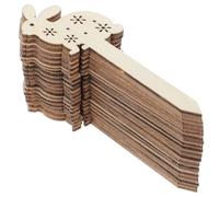 FIXOSHEE 20pcs Easter Wooden Rabbit Bookmarks Unfinished DIY Decorative Bunny Bookmarks for Crafting and School Use