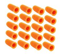 FIXOSHEE 20Pcs Eyelash Glue Bottle Needles Anti-blocking Fine Tips Plastic Nozzle Caps for Salon and Personal Use Compatible with Standard Plastic Bottles