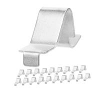 FIXOSHEE 20pcs Heavy Duty Metal Shelf Clips for Cabinets Iron Shelf Support Pins Easy Install Cabinet and File Shelving Pegs Versatile Furniture Brackets Strong Load-Bearing Design