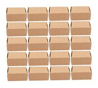 FIXOSHEE 20pcs Kraft Paper Soap Packaging Boxes for Homemade Soap Gift Candy Small Jewelry DIY Assembly Without Tape Glue Staples