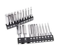 FIXOSHEE 20pcs Metric Impact Drill Bit Set Magnetic Screwdriver Bits for Electric and Manual Drills Durable Construction for Precision and Extended Tool Life