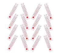 FIXOSHEE 20pcs Miniature Thermometer Model Set for Dollhouse Scene, Small White Temperature Gauge Props, Micro Temperature Measure Accessories for Miniature Furniture Decor