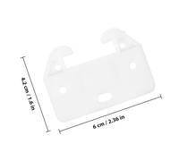 FIXOSHEE 20pcs Plastic Crab-Shaped Drawer Guides Large Rear Bottom Drawer Slide Brackets for Furniture Dressers Cabinets White Replacement Hardware for Kitchen Bedroom Office Repair