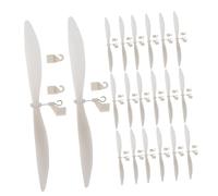 FIXOSHEE 20pcs Plastic Model Airplane Propellers with Hooks Replacement Parts for Rubber Band Powered Glider DIY Aircraft Easy Installation and Enhanced Airflow for Hobby Flights