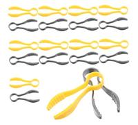 FIXOSHEE 20Pcs Plastic Science Tweezers for Preschool Fine Motor Skill Craft Forceps Safe Smooth Edges Educational Sorting Counting Outdoor Exploration