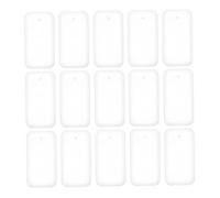 FIXOSHEE 20pcs Rectangle Silicone Molds for DIY Crafts Epoxy Resin Casting Moulds for Keychains Pendants Tags Precision Detail for Creative Projects Team Activities