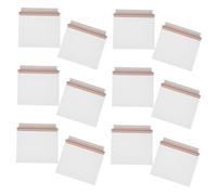 FIXOSHEE 20pcs Self Sealing Paper Shipping Pouches with Tear Strip Rigid Document Mailers for Photos Magazines Art Prints Certificates Ample Storage Convenient Quick Access Envelopes for