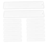 FIXOSHEE 20pcs Silicone Bookmark Molds for Resin DIY Craft Casting Mold Rectangle Epoxy Resin for Jewelry Pendant Soap Making Easy Versatile Use at Home School Office