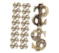 FIXOSHEE 20pcs Silver Sign Nail Charms Metal Manicure Decorations for Women DIY Nail Art Accessories Small Unique for Prom Wedding Party