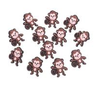 FIXOSHEE 20pcs Students Pencil Topper Cartoon Pencil Clip Monkey Shaped Decorations Cute Topper Decoration Soft Classroom Charms Brown
