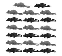 FIXOSHEE 24pcs Realistic Rat Prank for Halloween Party Decoration Creepy Simulated Mouse Figures Instant Use No Assembly Portable Scary Animal Props for Spooky Jokes