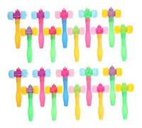 FIXOSHEE 24pcs Squeaky Hammer for Lightweight Hammer Plaything Enhances Hand-eye Coordination and Dexterity Montessori Pretend Play Tools for Boys