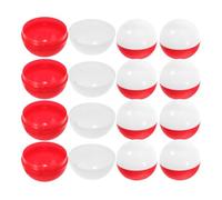 FIXOSHEE 25Pcs 75Mm Red and White Round Balls for Vending Machines, Empty Fillable Plastic Party Favor Containers, Claw Machine Balls for and Packing