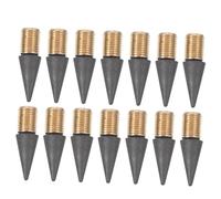 FIXOSHEE 25pcs Inkless Pencil Replacement Tips for Everlasting Pencil Screw Interface Graphite Nibs Refillable Heads for Writing Drawing Sketching School and Office Use