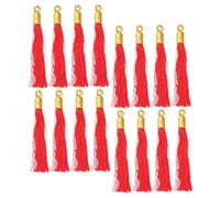 FIXOSHEE 25Pcs Red Chinese Knot Tassel Pendants DIY Hanging Decor for Spring Festival Fan Pendants Versatile Craft Accessories for Car Bag Key Home Decoration Bright Color Elegant Style