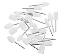 FIXOSHEE 25pcs Wool Felt Grinding Heads Polishing Bits for Jewelry Watch Nails Buffing Wheels Rotary Tool Accessories for Precise Manicure and Glass Polish
