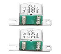 FIXOSHEE 2PCS 4-Channel Tape Deck Magnetic Head for Stereo Recorder Replacement, Metal Audio Recorder Magnetic Head Accessory Compatible with Cassette Player Repair