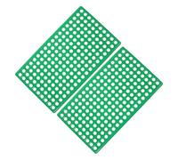 FIXOSHEE 2PCS Abs Rabbit Cage Floor Mats with Ventilated Round Waste Leakage Design for Clean Feet and Fresh Small Animal Habitat Suitable for Hamsters Bunny Rats