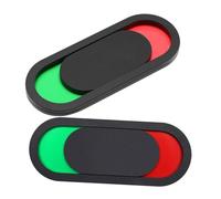FIXOSHEE 2pcs Acrylic Bathroom Door Signs Vacant Occupied Privacy Slider Indicators with Self-adhesive Backing for Office Meeting Restroom Use