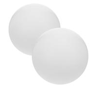FIXOSHEE 2pcs Acrylic Globe Lampshade Single Ceiling Light Covers Milk White Modern Pendant Light Shades for Bedroom Living Dining Soft Diffused Lighting