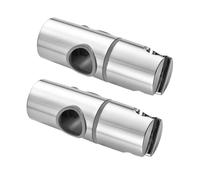 FIXOSHEE 2pcs Adjustable Hand Shower Brackets with Rotation Rubber Pad Protection Slide Bar Holders for Bathroom Shower Heads Easy Installation and